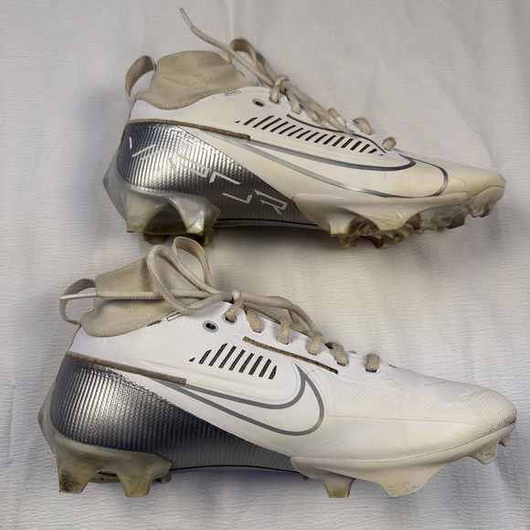 Nike Vapor Edge 360 Pro 2 Men Size 7.5 White Pure Platinum Football DA5456-102 - Picture 2 of 8
